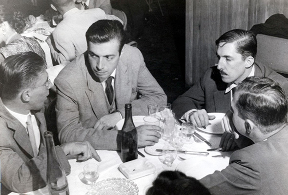 1953 - Com Waldemar Cordeiro e Geraldo de Barros
