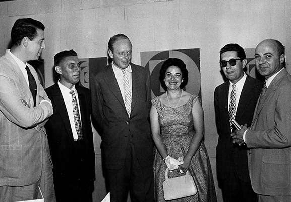1959 - Com Waldemar Cordeiro, Fejer, Judith Lauand, Mauricio Nogueira Lima e Fiaminghi