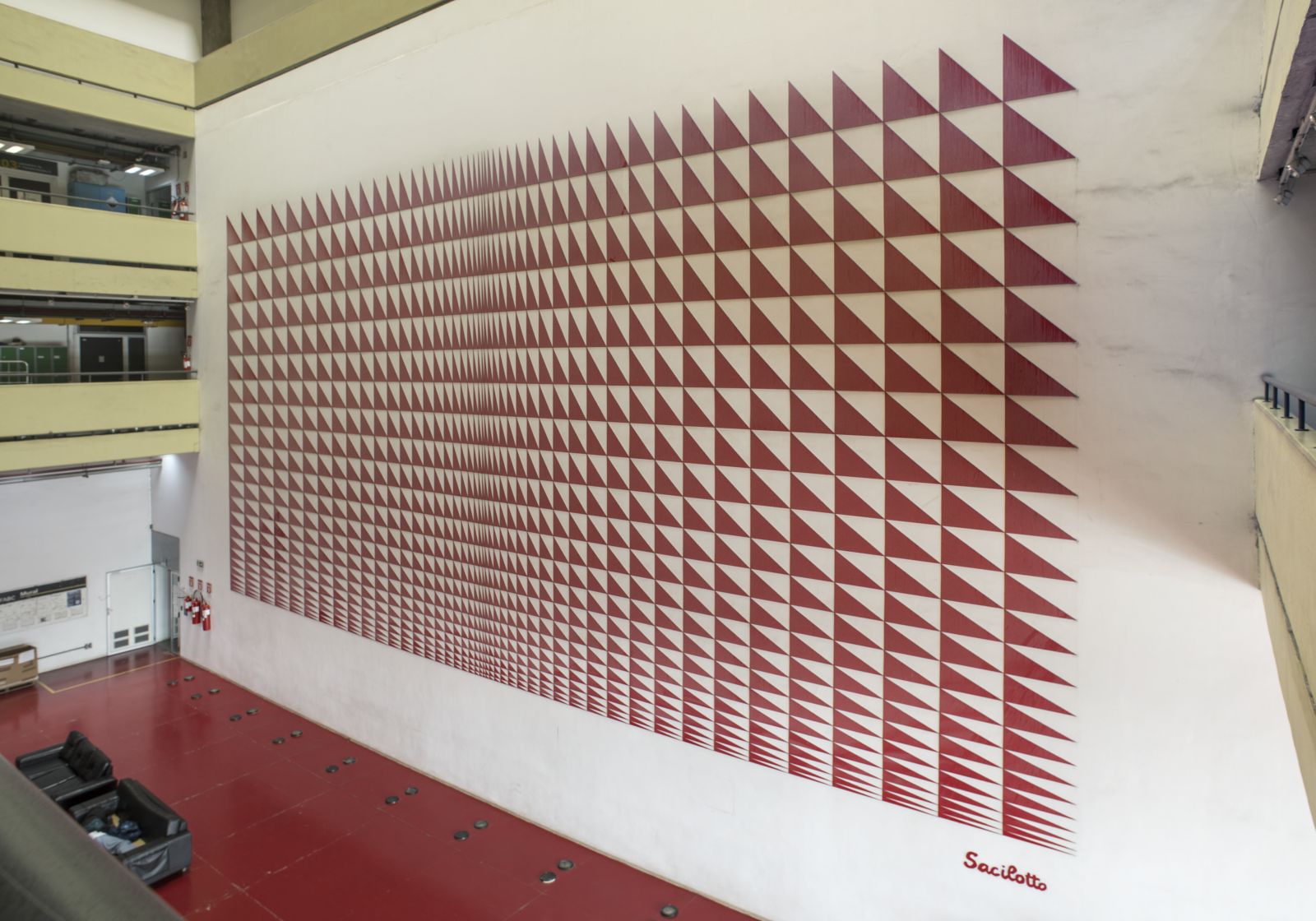 [Painel na Universidade Federal  do ABC] (a partir do desenho original da Serigrafia nº 26)