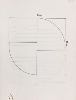 Projeto para escultura C0011, vista 3 (verso de Projeto para escultura C0011, vista 2, L2)