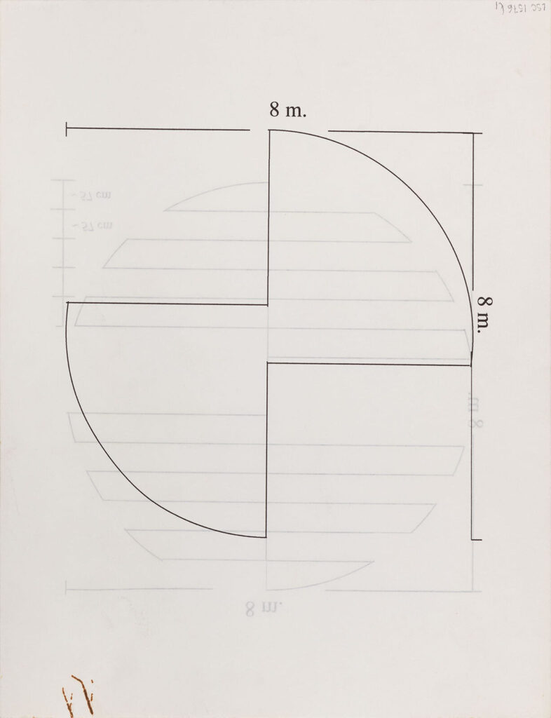 Projeto para escultura C0011, vista 3 (verso de Projeto para escultura C0011, vista 2, L2)