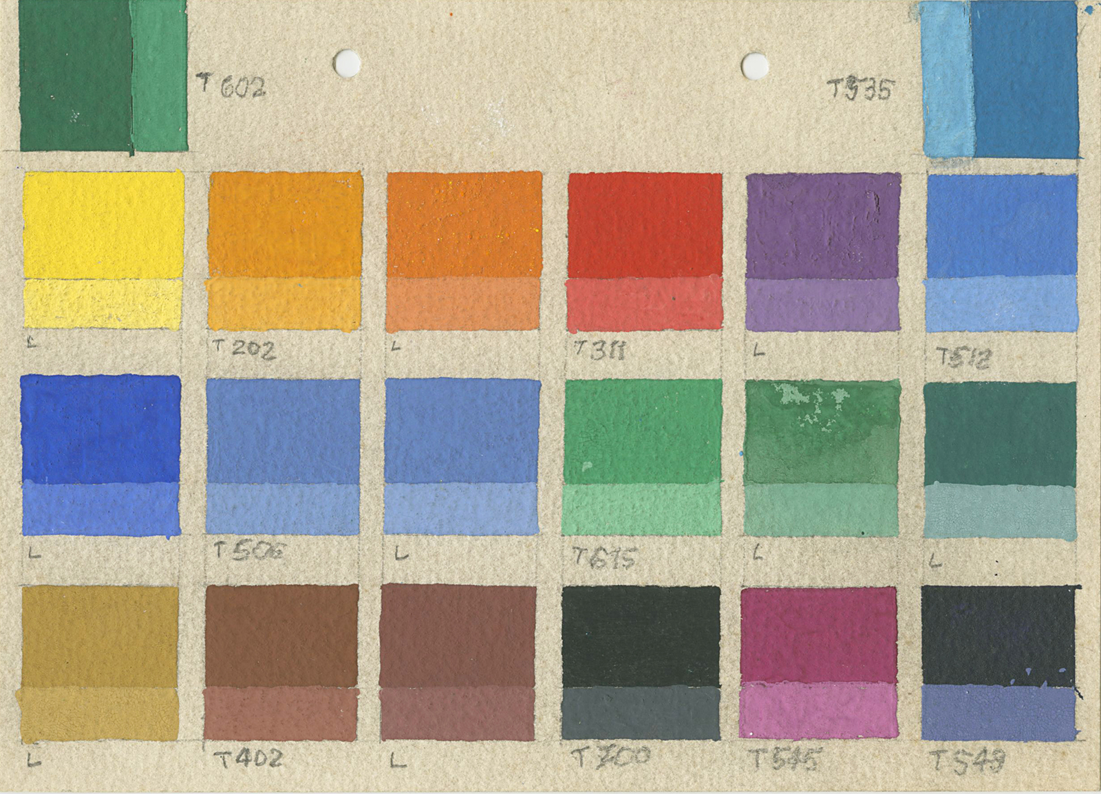 Tabela de cores [guache]