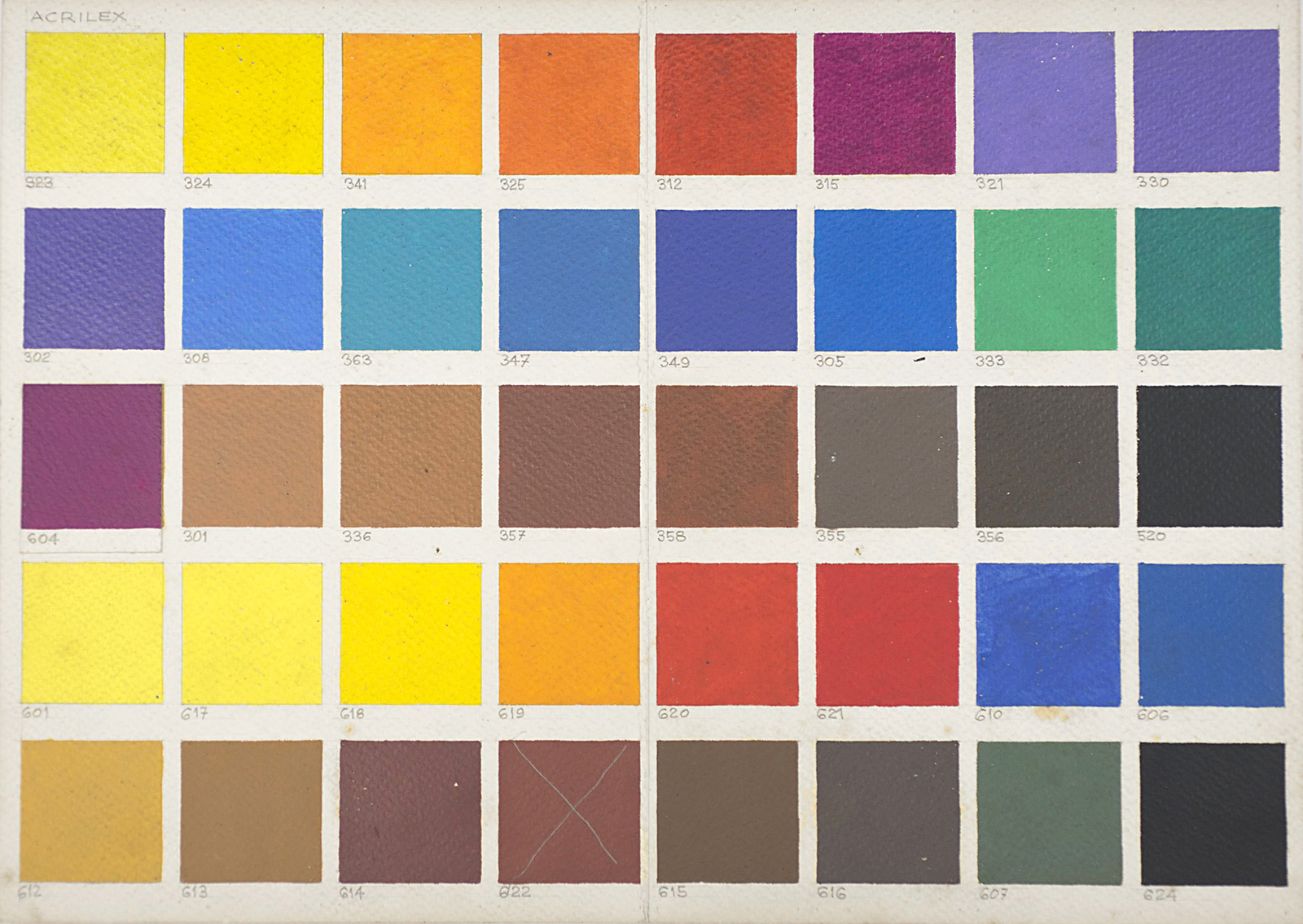 Tabela de cores