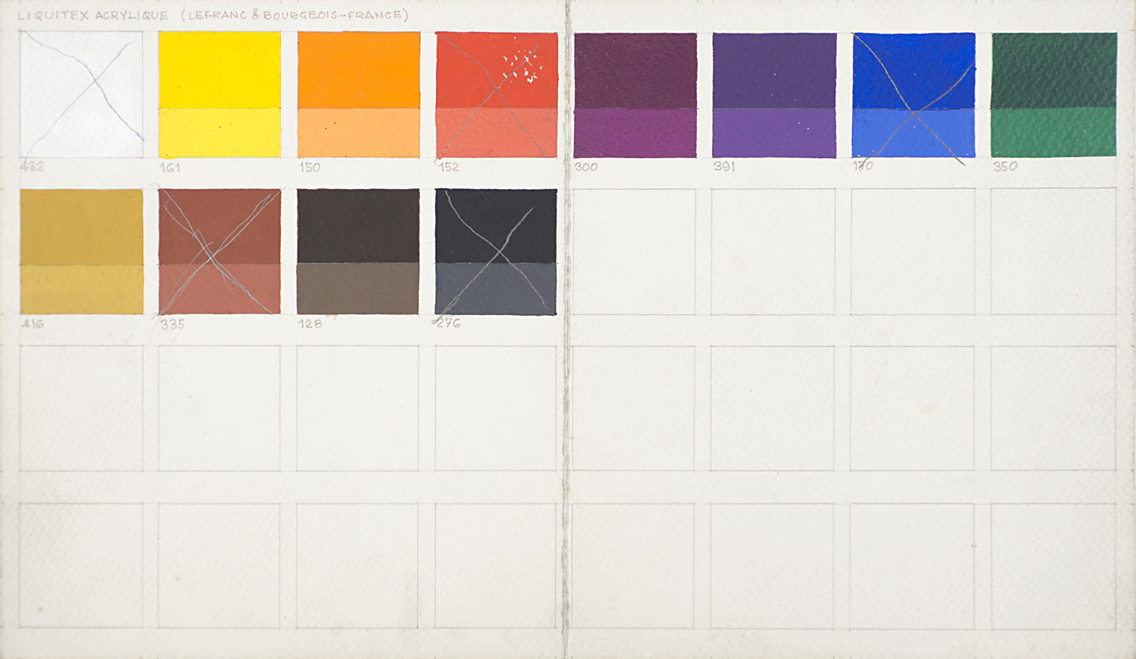 Tabela de cores