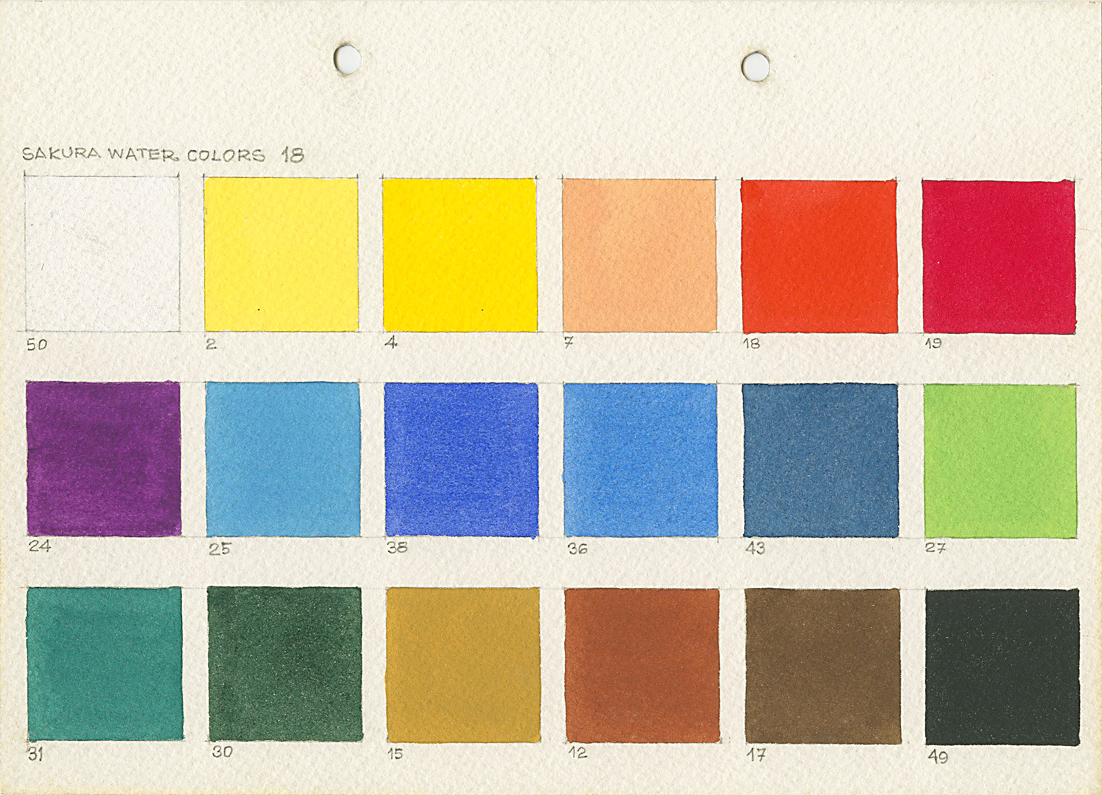 Tabela de cores, s.d.