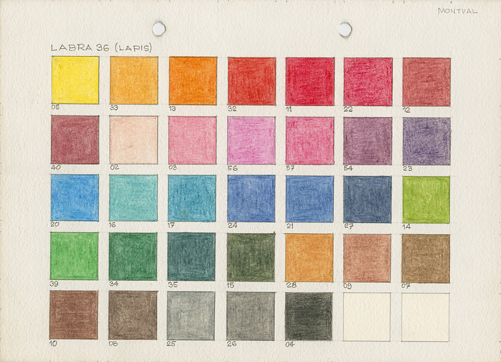 Tabela de cores, s.d.