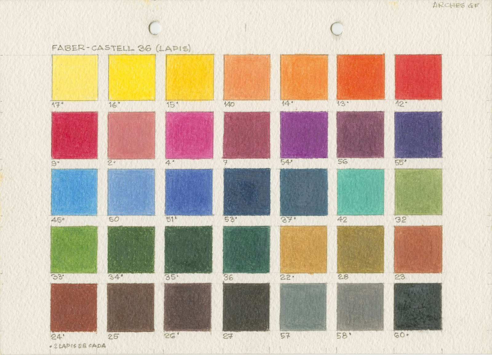 Tabela de cores, s.d.