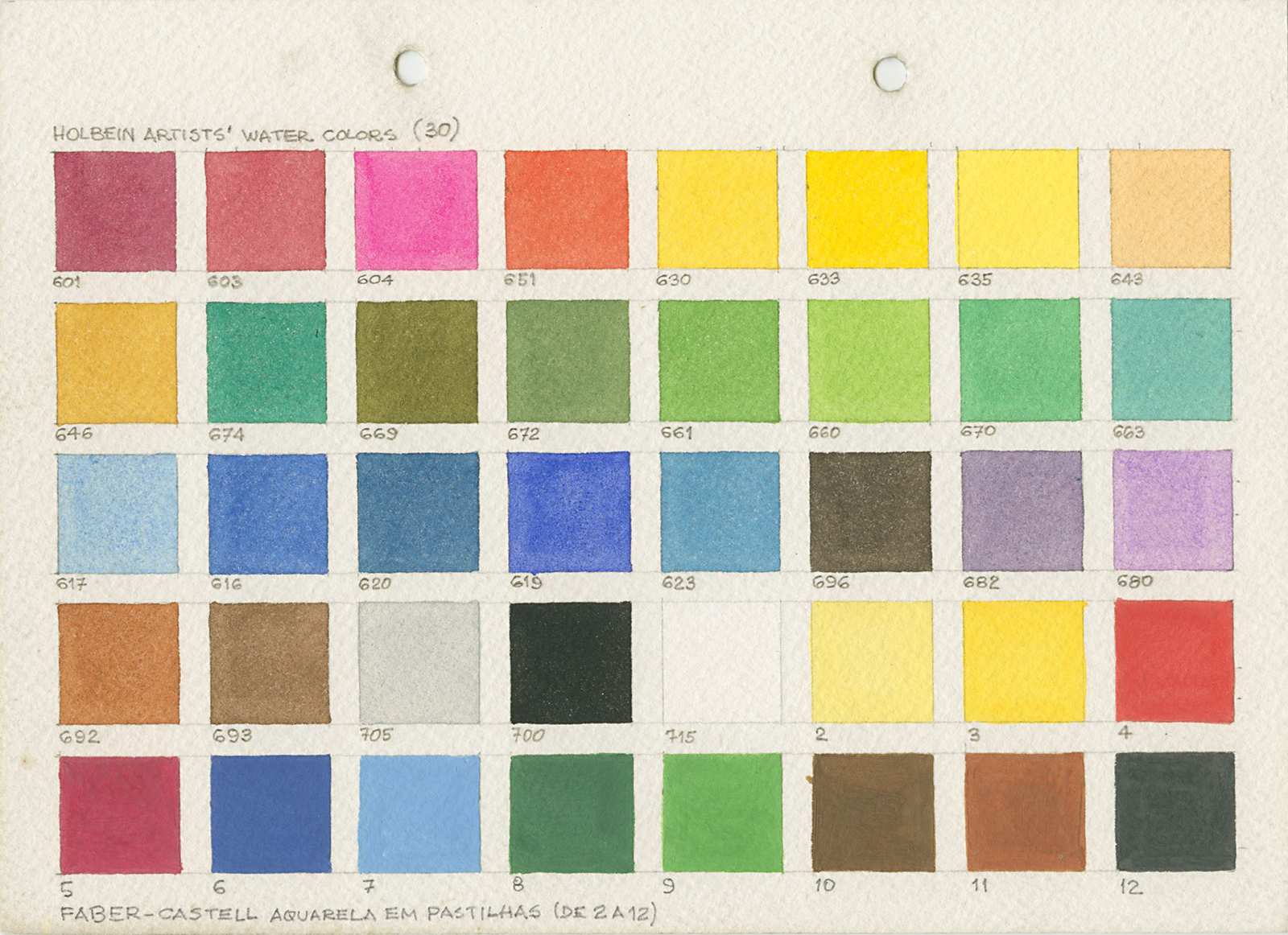 Tabela de cores, s.d.