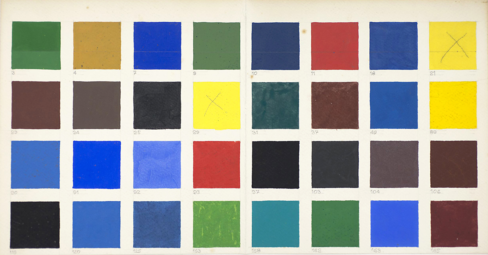 Tabela de cores