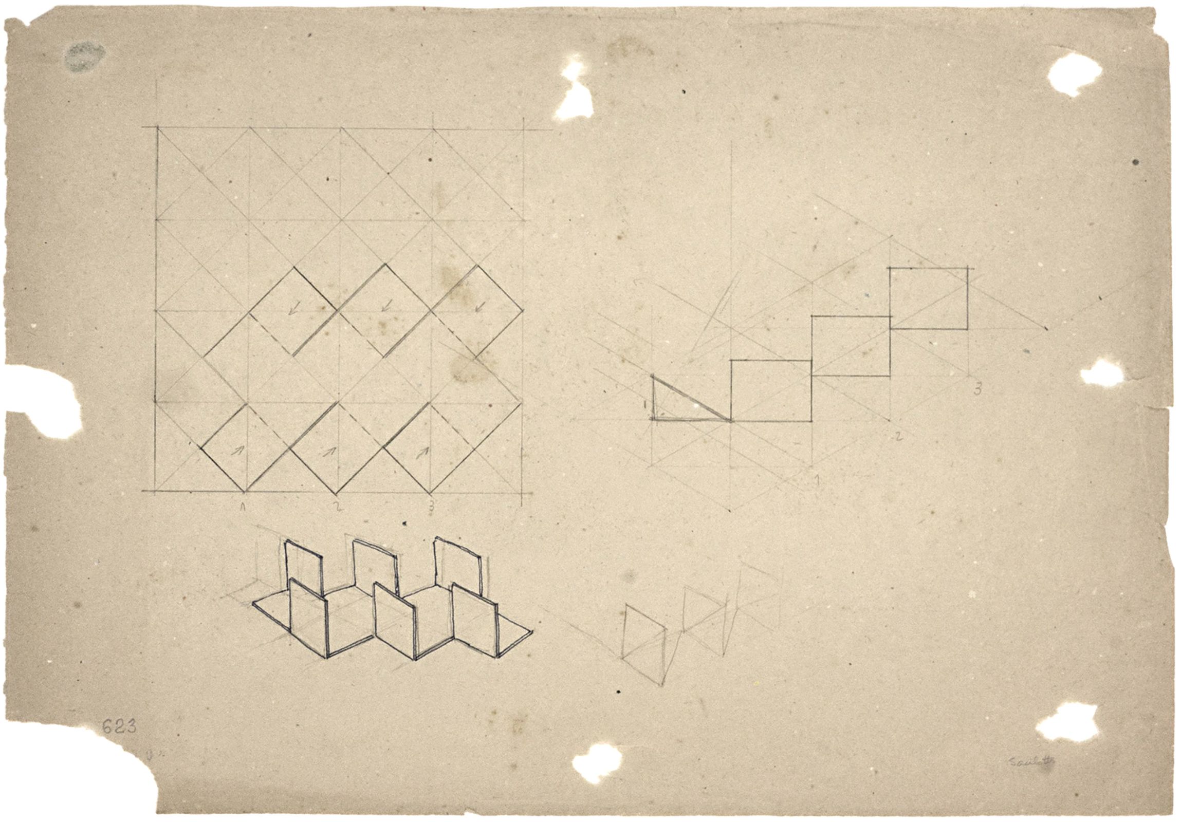 Estudo para escultura, déc. 1950