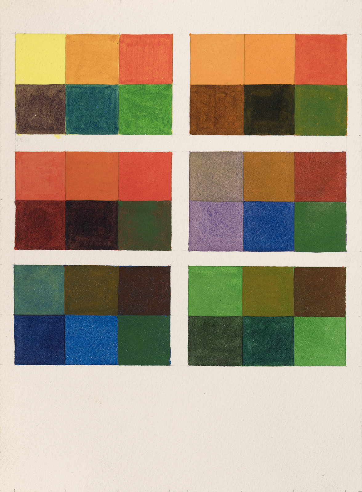 Tabela de cores