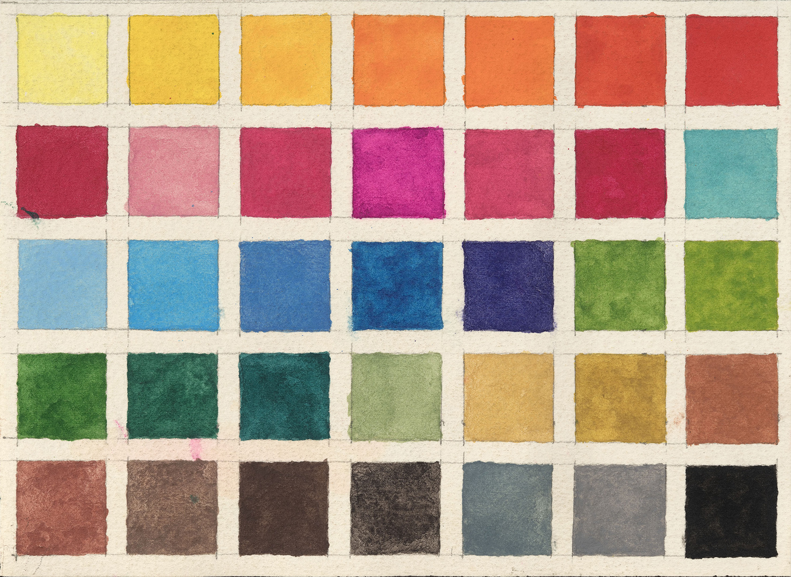 Tabela de cores, s.d.