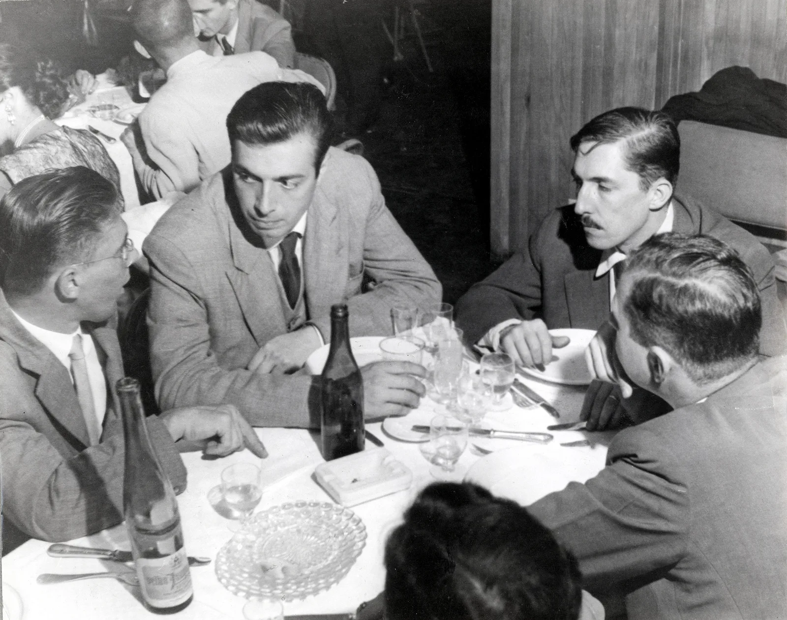 Da esquerda para a direita: Luiz Sacilotto, Waldemar Cordeiro e Geraldo de Barros, em 1953. Foto: Antonio Pirozzi