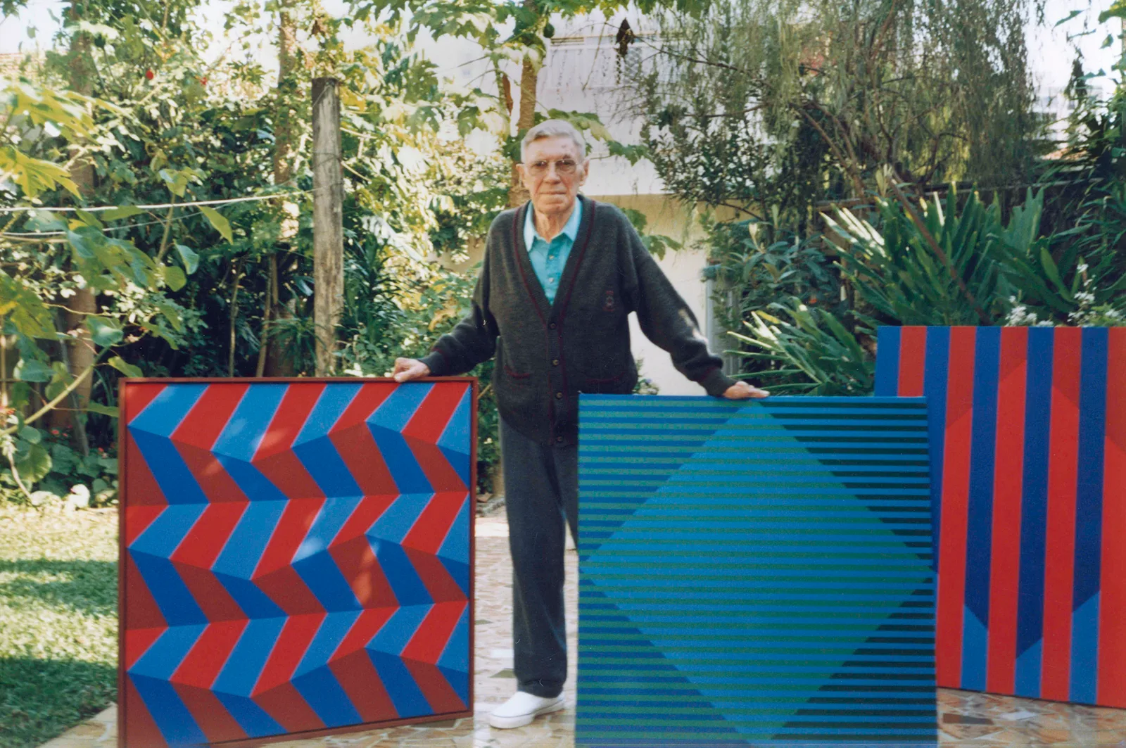 Sacilotto em sua casa. Santo André, c. 2001