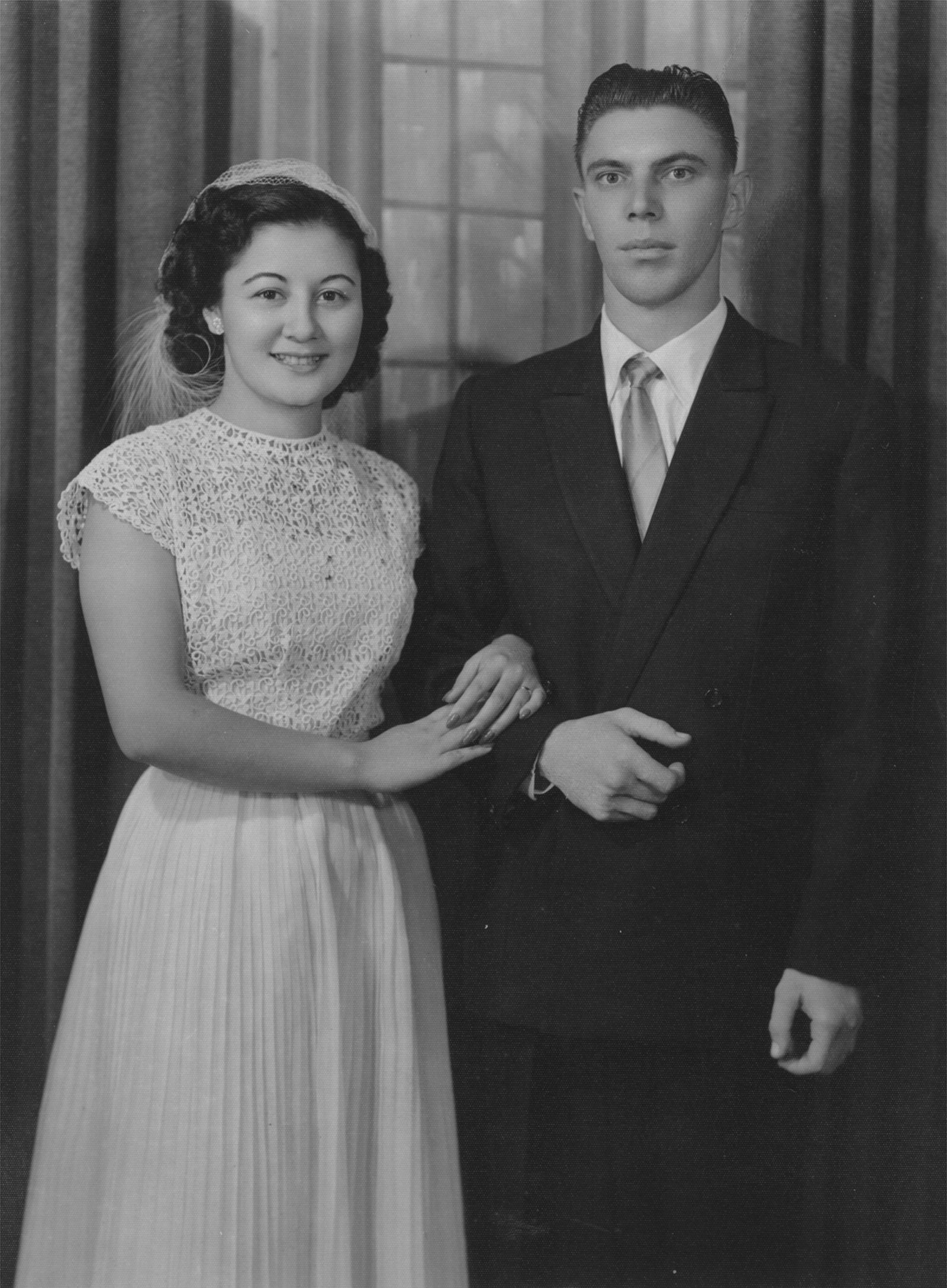 Casamento com Helena, em 1951
