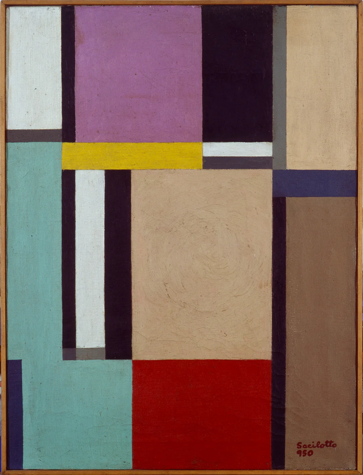 "Pintura I", óleo sobre tela, 68,0 × 50,0 cm. Acervo Banco Safra