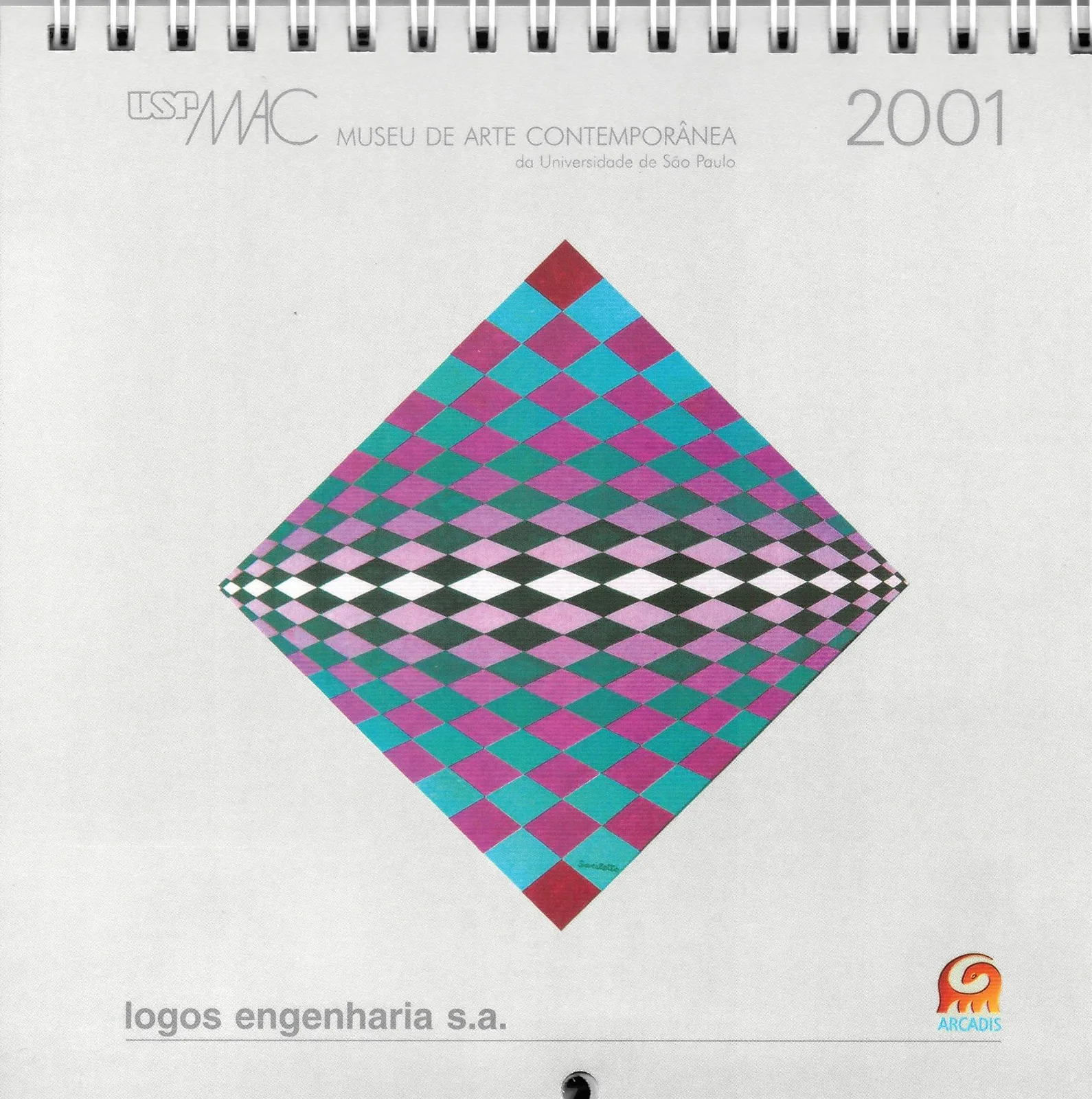 Calendário 2001 – Logos Engenharia e MAC USP